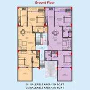 3 BHK Apartment 1234 Sq.ft. for Sale in