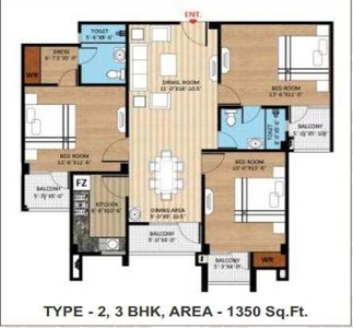 3 BHK Residential Apartment 1350 Sq.ft. for Sale in Naini, Allahabad