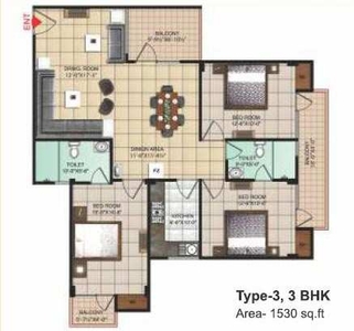 3 BHK Apartment 1530 Sq.ft. for Sale in Dhanuha, Allahabad