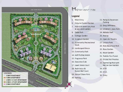 3 BHK Apartment 1710 Acre for Sale in