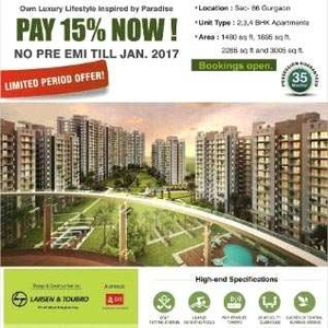 3 BHK Residential Apartment 1780 Sq.ft. for Sale in Sector 86 Gurgaon
