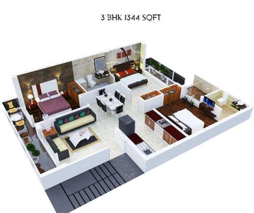 3 BHK Apartment 3 Acre for Sale in