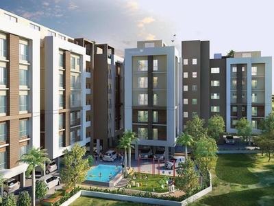 1185 sq ft 3 BHK 2T SouthEast facing Apartment for sale at Rs 48.59 lacs in Nirman Greens 7th floor in Rajarhat, Kolkata