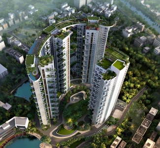 1296 sq ft 2 BHK 2T Apartment for sale at Rs 1.45 crore in Siddha Sky in Beliaghata, Kolkata