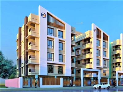 1352 sq ft 3 BHK Apartment for sale at Rs 81.12 lacs in Griha Aurovilla in Madurdaha Near Ruby Hospital On EM Bypass, Kolkata