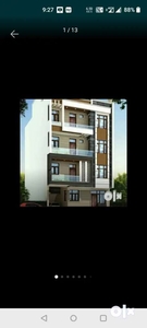 2bhk flat with attached kitchen and bathroom