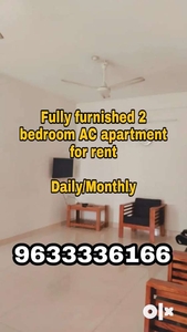 Fully furnished 2 bedroom AC apartment for rent daily/Monthly