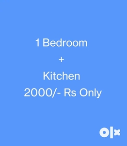 Semi furnished Room + Kitchen For Boys / Beachular