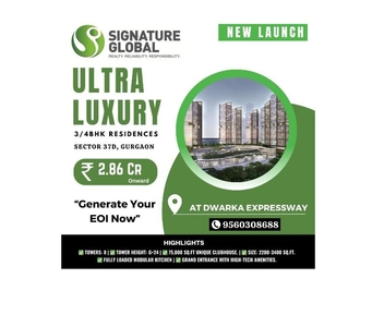 Signature Global Deluxe DXP 37D Gurgaon | 9560308688