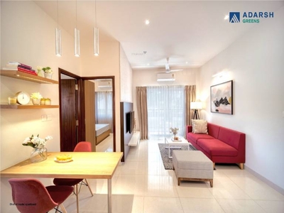 1005 sq ft 2 BHK 2T Apartment for sale at Rs 54.99 lacs in Adarsh Greens Phase 1 in Kogilu, Bangalore