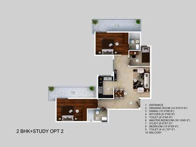 2 BHK Flat / Apartment For SALE 5 mins from Sector-84