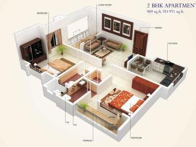 2 BHK Flat / Apartment For SALE 5 mins from Shirwal