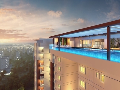 1244 sq ft 2 BHK Apartment for sale at Rs 1.05 crore in Vajram Newtown in Thanisandra, Bangalore