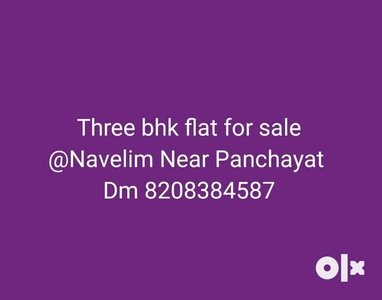 4 bhk unfurnished flat for sale converted into 3 bhk Navelim Margao
