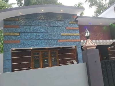 6 cent 1500 sqft 3 bedroom house near Chavara,Bharanikkavu route 55lak