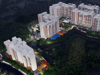 673 sq ft 2 BHK Apartment for sale at Rs 92.27 lacs in Bricks And Milestones Wonderwall in Sompura, Bangalore