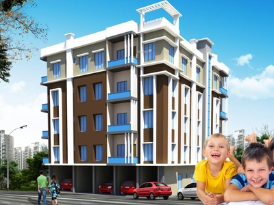 775 sq ft 2 BHK Apartment for sale at Rs 34.88 lacs in Realcon Rudraksh Apartment in New Town, Kolkata