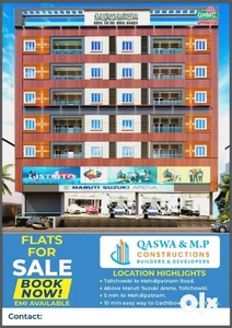 FLAT FOR SALE, BOOK NOW EMK AVAILABLE, MAIN ROAD @TOLICHOWKI FACING.