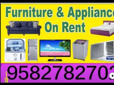 For Furnished flat we provide furniture appliances on RENT