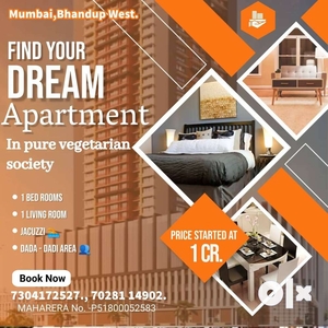 Luxurious 1 BHK flat for Sale near Bhandup Station | Anant Siddhi
