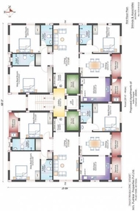 1711 sq ft 3 BHK 3T North facing Apartment for sale at Rs 3.46 crore in Project in Adyar, Chennai