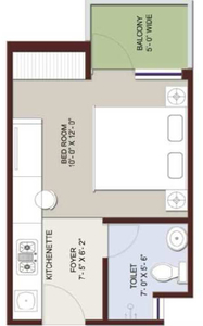 Studio Apartment 400 Sq.ft. for Sale in