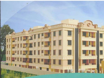 1073 sq ft 3 BHK Apartment for sale at Rs 39.70 lacs in Basu And Hazra Shakuntala Abasan in Rajarhat, Kolkata