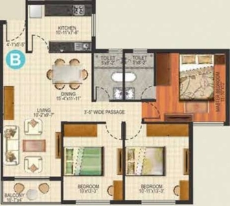 1475 sq ft 3 BHK 3T Apartment for rent in Ideal Aquaview at Salt Lake City, Kolkata by Agent Drem City