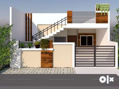 1054 sqft 2bhk spacious house Only rs 28.50 lac with covered campus