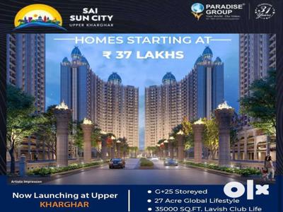 1BHK Launching in Upper Kharghar Sai Sun City by Paradise Group- 43L*