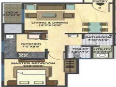 1 BHK Apartment For Sale in