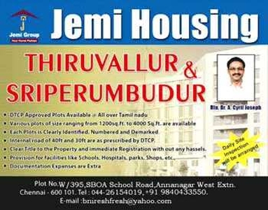 Residential Plot 1800 Sq.ft. for Sale in Sriperumbudur, Chennai