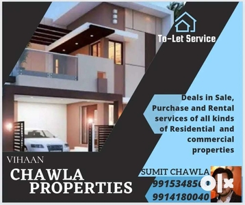 2bhk first floor house for rent at model town extension c block.