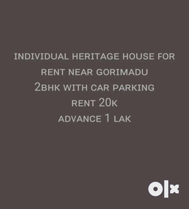 Individual heritage house for rent
