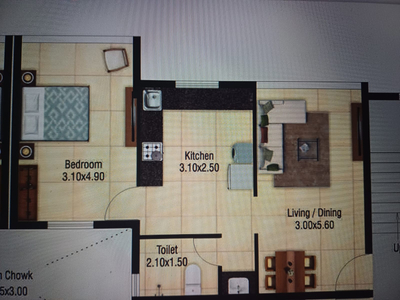 1 BHK Apartment 65 Sq. Meter for Sale in