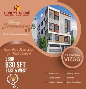 2 BHK Residential Apartment 880 Sq.ft. for Sale in Gajuwaka, Visakhapatnam