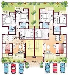 3 BHK Builder Floor 1128 Sq.ft. for Rent in Fatehabad Road, Agra