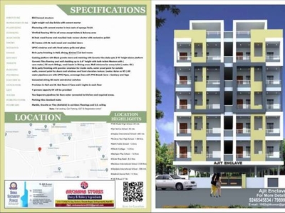 1150 sq ft 2 BHK 2T North facing BuilderFloor for sale at Rs 50.00 lacs in Project 1th floor in Krishna Reddy Pet, Hyderabad