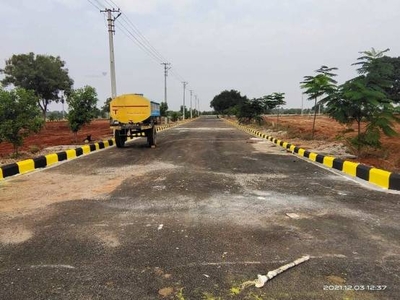 1323 sq ft East facing Plot for sale at Rs 12.05 lacs in DTCP Approved open plots at Pharmacity in Srisailam Highway, Hyderabad