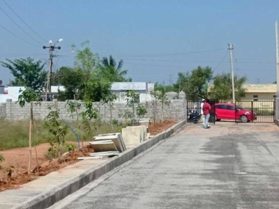 1323 sq ft East facing Plot for sale at Rs 21.31 lacs in Open plots for construction and investment at Hyderabad Pharmacity Srisailam highway in Meerkhanpet, Hyderabad