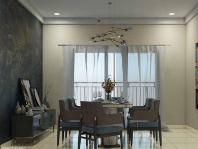 1390 sq ft 2 BHK 2T West facing Apartment for sale at Rs 1.52 crore in Prestige Tranquil 22th floor in Kokapet, Hyderabad
