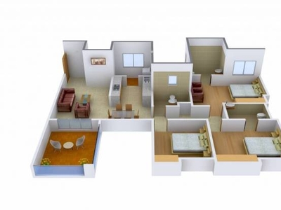 1530 sq ft 3 BHK 3T Apartment for rent in Rachana Bella Casa at Sus, Pune by Agent REALTY ASSIST