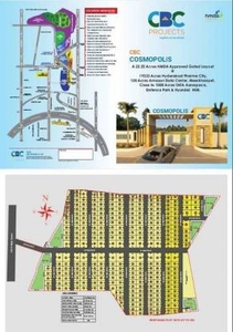 1575 sq ft West facing Plot for sale at Rs 15.75 lacs in hmda approved open plots at pharmacity in Mucherla, Hyderabad