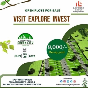1800 sq ft NorthEast facing Plot for sale at Rs 16.00 lacs in Project in Jadcherla, Hyderabad