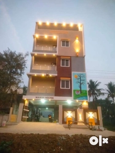 217 sqyds,East facing, Brand new 3 floors Duplex House, Madhurwada