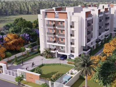 1155 sq ft 2 BHK Completed property Apartment for sale at Rs 95.29 lacs in Bhagya PVR Lake View in Mahadevapura, Bangalore