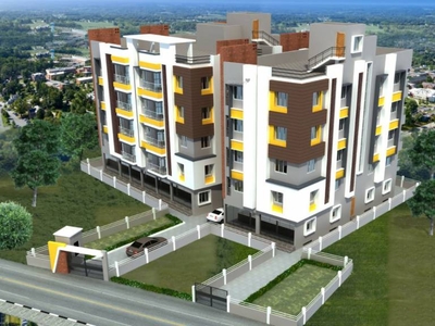 1310 sq ft 3 BHK Apartment for sale at Rs 68.12 lacs in JP Gurukul Umang in New Town, Kolkata