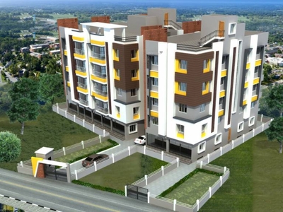 1343 sq ft 2 BHK Under Construction property Apartment for sale at Rs 69.84 lacs in JP Gurukul Umang in New Town, Kolkata