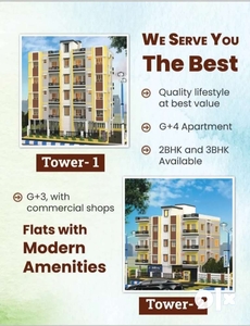 Milan pally , Durgapur location flat available.