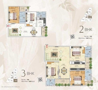 3 BHK Apartment 1639 Sq.ft. for Sale in